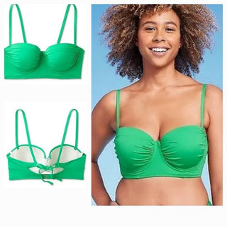 Shade & Shore Green Bikini Top