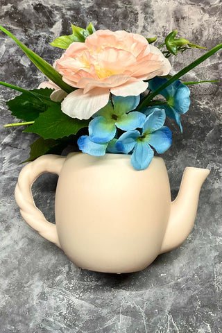 Flower Tea Pot Decor
