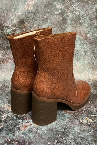 Women’s Brown Animal Print Boots