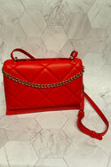 Red Chain Crossbody Purse