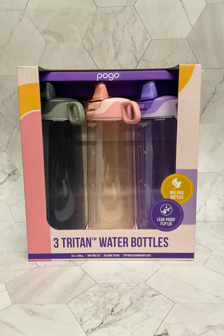 Three Pack Triton Water Bottles