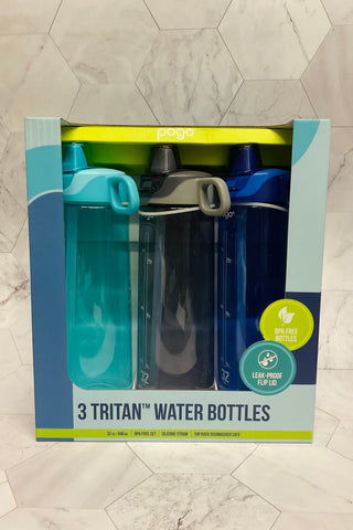 Three Pack Triton Water Bottles
