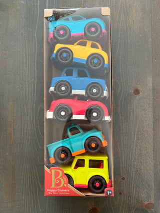 B Toys Happy Cruisers Toy Cars (6 Pack)