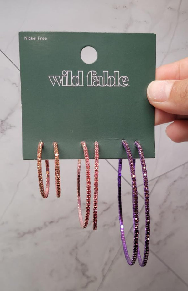 Wild Fable Hoops (Pink/Purple)