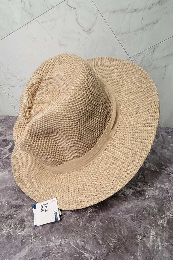 Knit Adjustable Cowgirl Hat