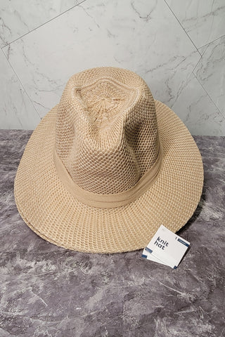 Knit Adjustable Cowgirl Hat