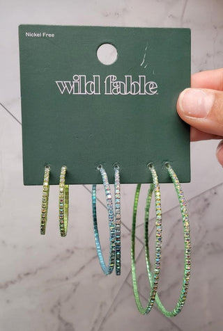 Wild Fable Hoops (Green/Blue)