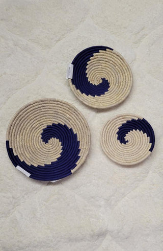 Wall Hanging Swirl Baskets (small)